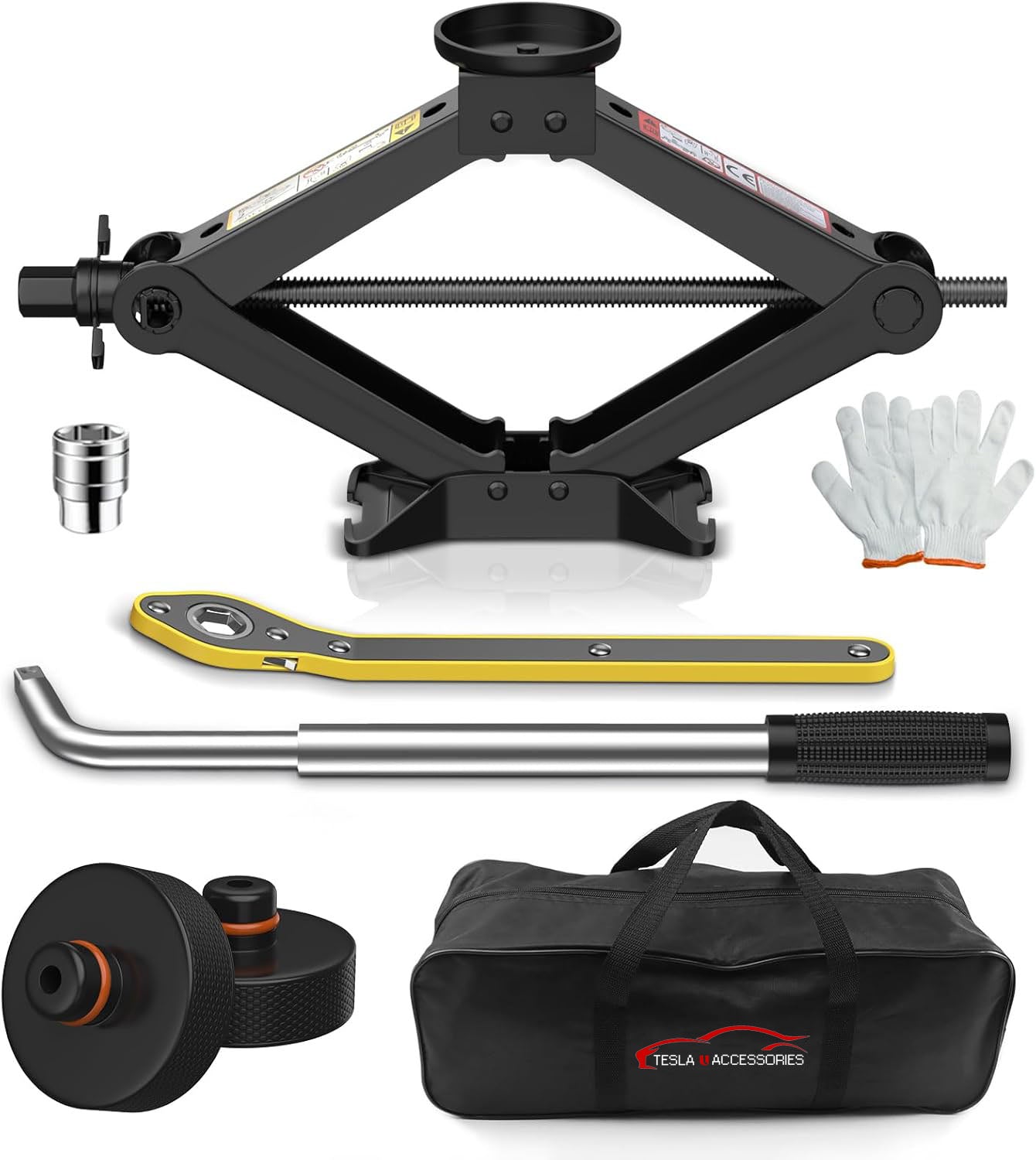 2.5 Ton Car Jack for Tesla Model Y/3/S/X Wheel Repair Tire Changing Kits