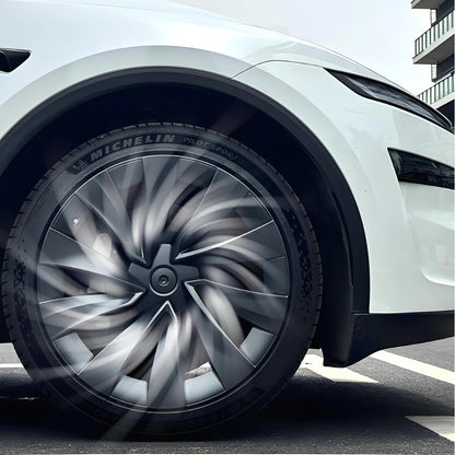 Helix 2.0 Style Wheel Hubcaps (Set of 4) for Tesla 2025+ Model Y Juniper 20''