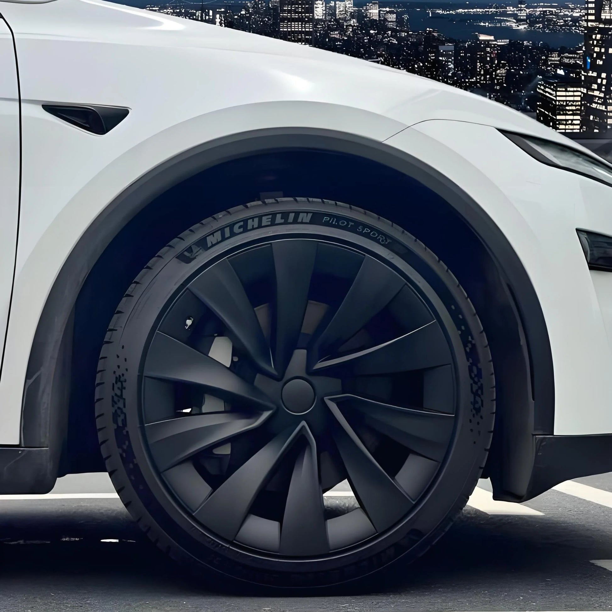 Helix 2.0 Style Wheel Hubcaps (Set of 4) for Tesla 2025+ Model Y Juniper 20''
