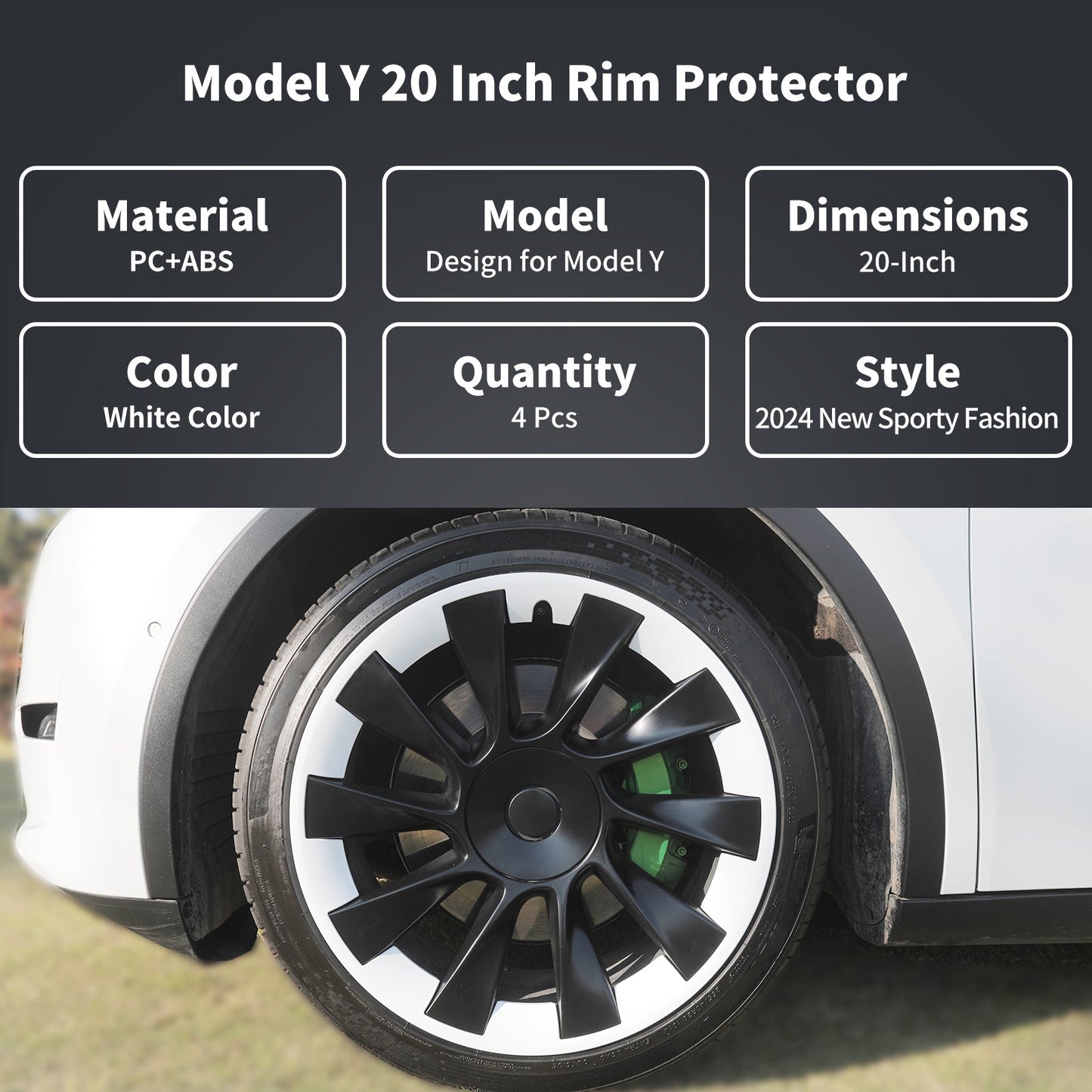 20" Wheel Hub Protection Ring for Tesla Model Y