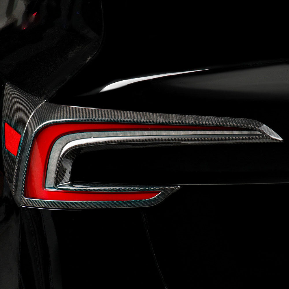 [Real Carbon Fiber] 2024 Model 3 Highland Real carbon fiber tail light frame (2 pcs)