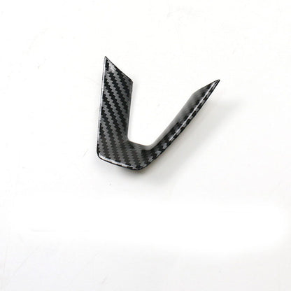 2024 Model 3 Highland Steering Wheel U-Shaped Cover Glossy Carbon Fiber