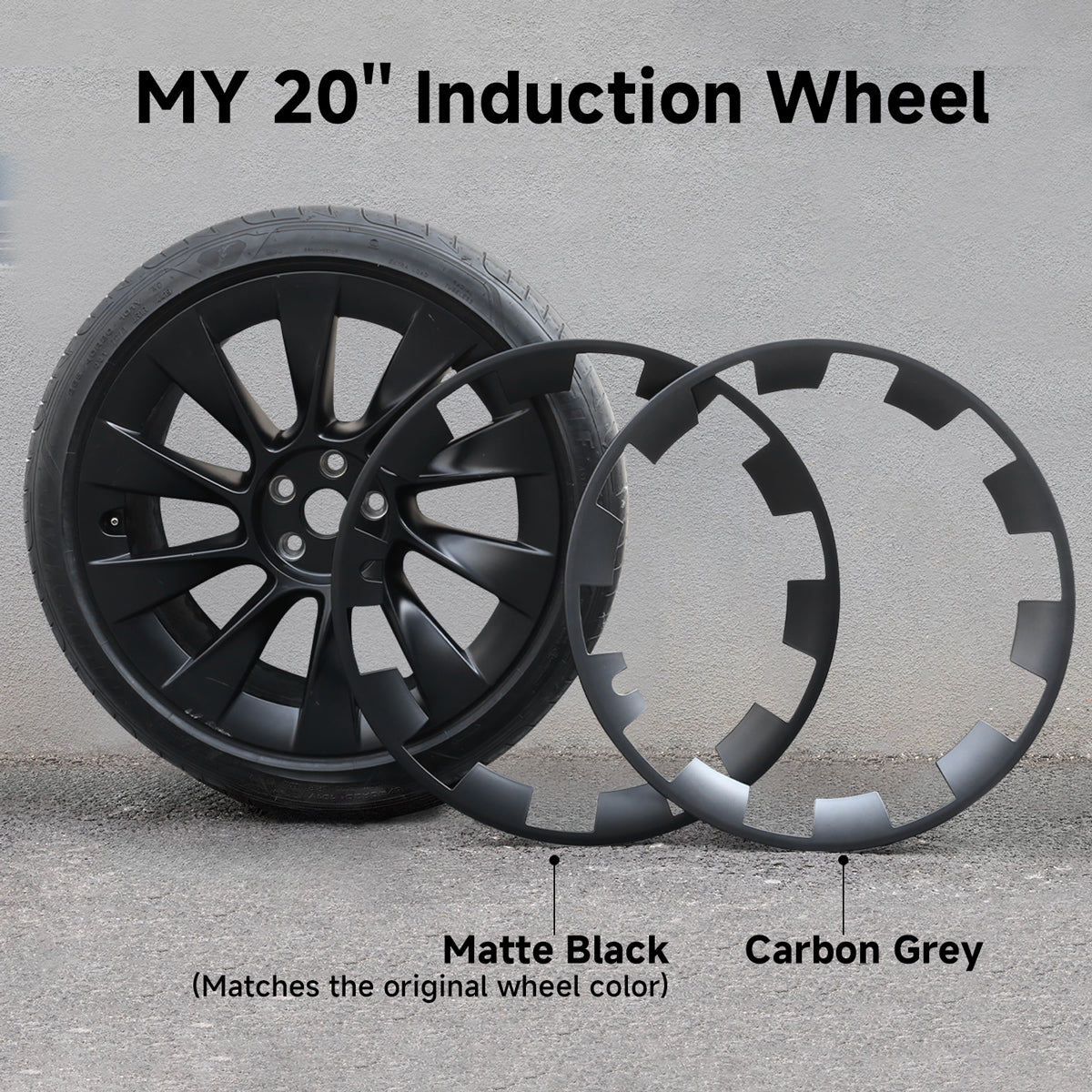 Model Y Rim Protector for 21'' Uberturbine and 20'' Induction Wheel Ultimate Protection Refreshed Wheels(4 Pack)