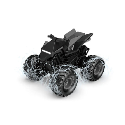1:20 Scale Cybertruck-Inspired Amphibious RC Toy Car — 4WD Off-Road All-Terrain Truck TCS25 Motorcycle (Standard) Black