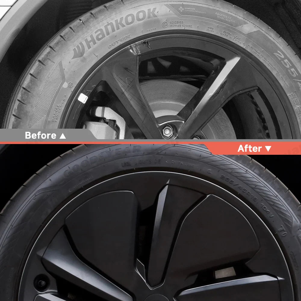 19'' Crossflow Wheel Cover Hubcaps for Tesla Model Y Juniper 2025+ – OEM Styles (Set of 4)