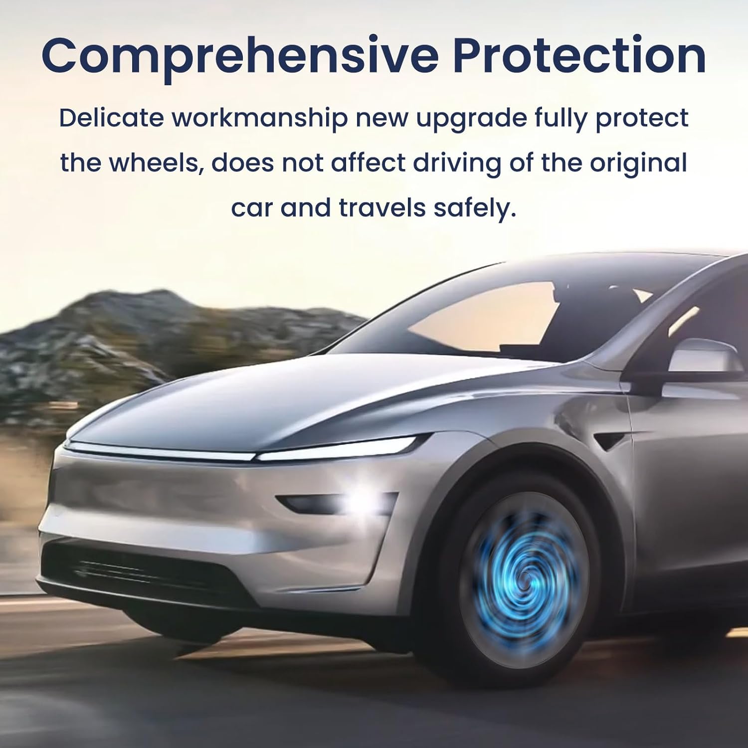 Helix 2.0 Style Wheel Hubcaps (Set of 4) for Tesla 2025+ Model Y Juniper 20''