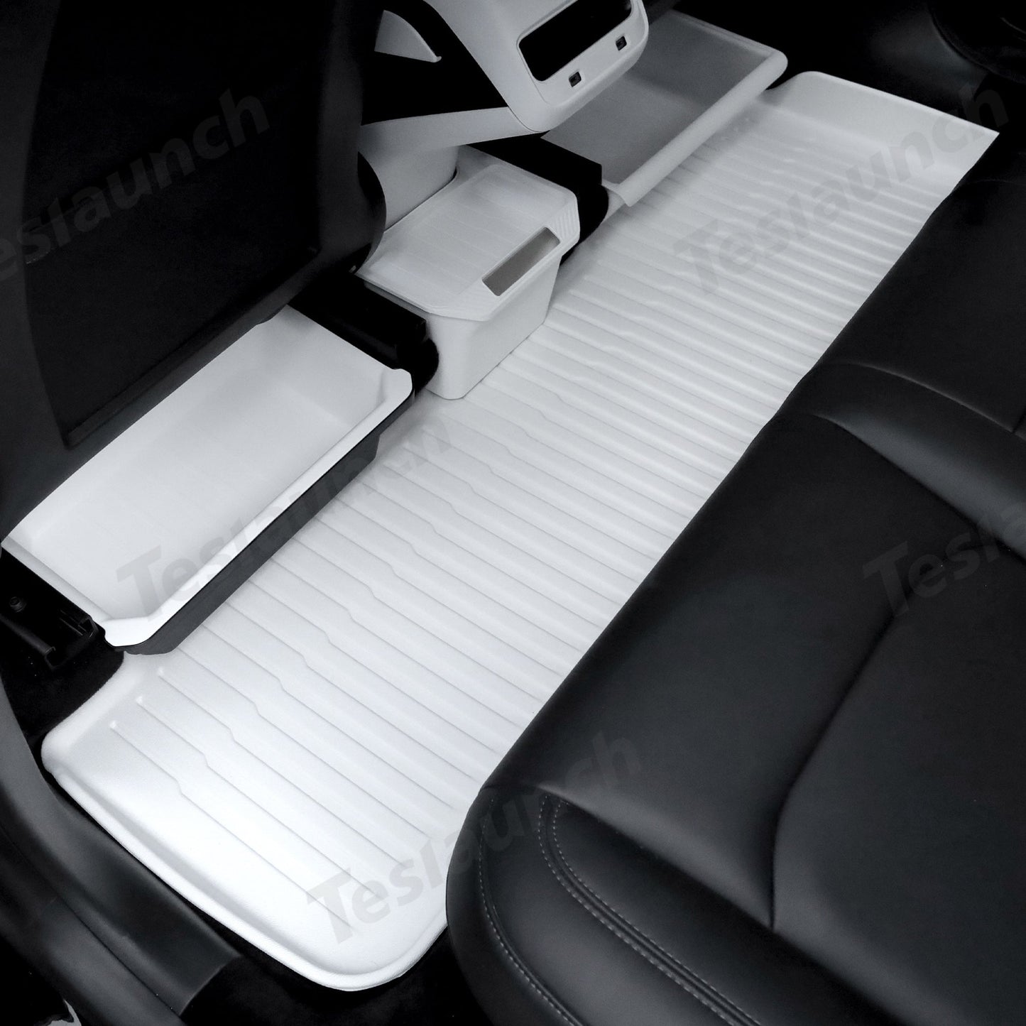 White TPE All Weather Floor Mat for Tesla Model 3/Y