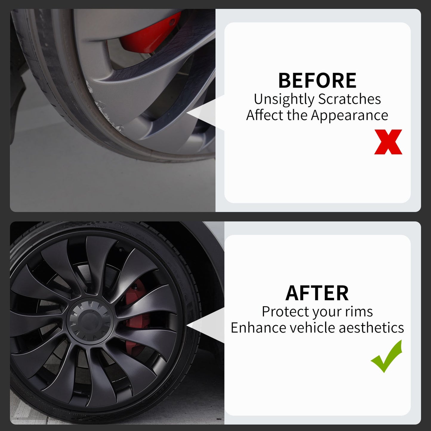 21" Wheel Hub Protection Ring for Tesla Model Y