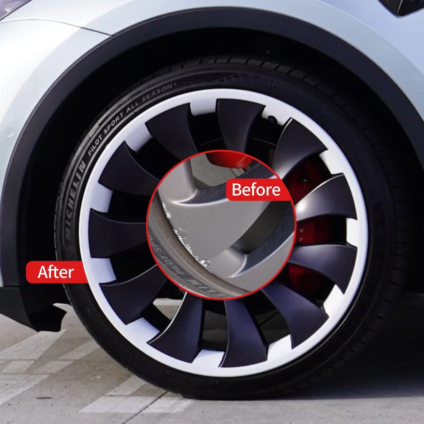 21" Wheel Hub Protection Ring for Tesla Model Y