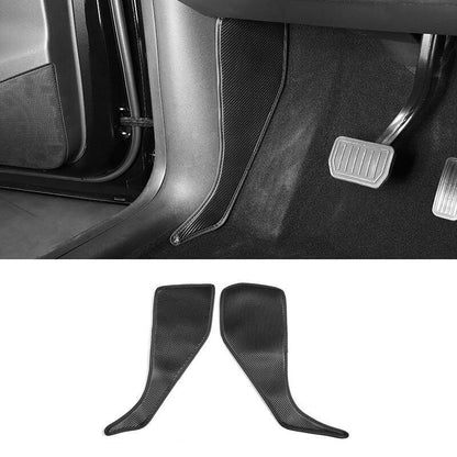 Model 3/Y Center Console Side Protection Mat Accessories (2017-2023) Carbon Fiber Black Pattern Model Y Dead Pedal Side