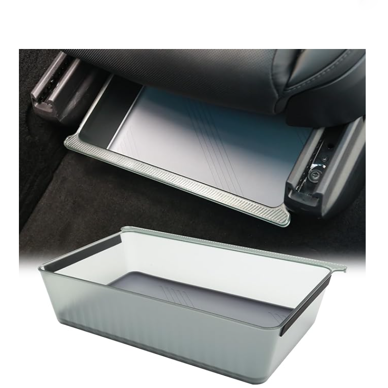 Underseat Storage Box Hidden Organizer Tray Bin for Tesla Model X