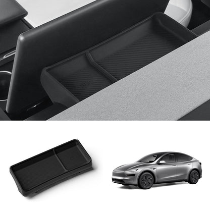 Silicone Dashboard Storage Box for Tesla Model Y Juniper 2025+ Black