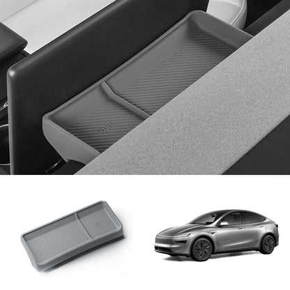 Silicone Dashboard Storage Box for Tesla Model Y Juniper 2025+ Grey
