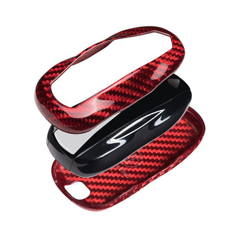 [Real Carbon Fiber] Model S/3/Y Key Fob Cover, Key Fob Holder