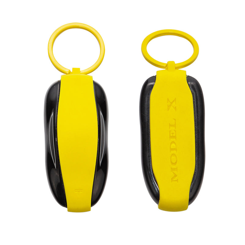 Silicone Key Protector for Tesla Model 3/Y/S/X Keys - Key Fob Holder Model X Yellow