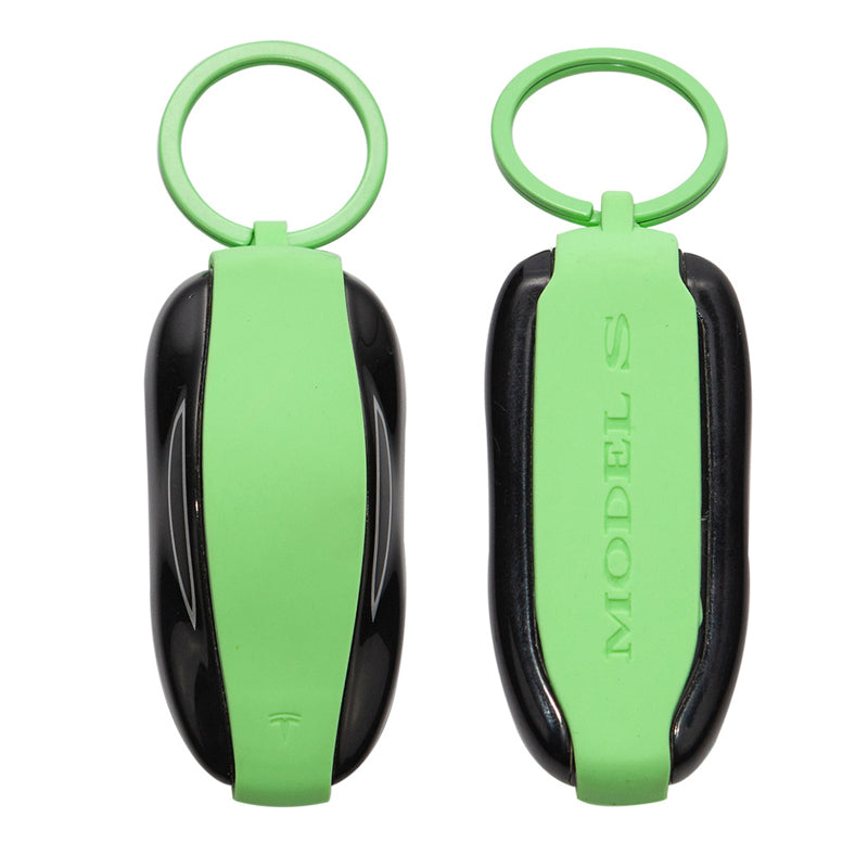 Silicone Key Protector for Tesla Model 3/Y/S/X Keys - Key Fob Holder Model S Green