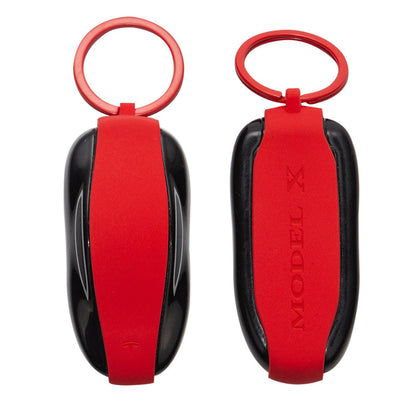 Silicone Key Protector for Tesla Model 3/Y/S/X Keys - Key Fob Holder Model X Red
