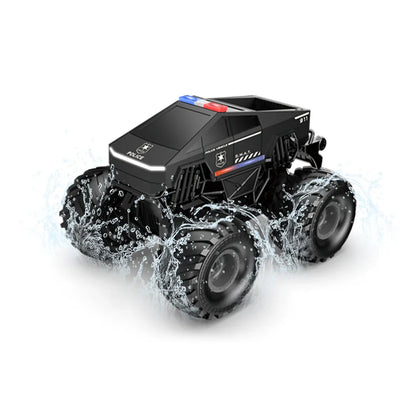 1:20 Scale Cybertruck-Inspired Amphibious RC Toy Car — 4WD Off-Road All-Terrain Truck TCS12 Pickup (Standard) Black