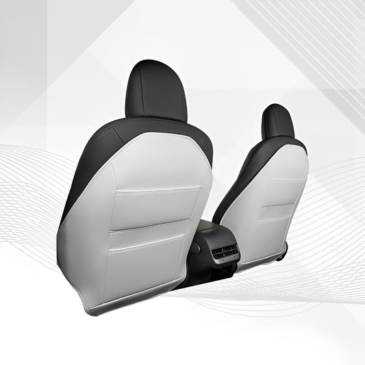 Model 3/Y Seat Kick Protection Cover - Seat Rear Side Cover (1 Pair) Full-Cover (1 Pair) White