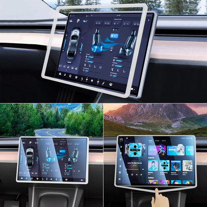 2PCS Screen Rear view Mirror Protector Trim Frame For Tesla Model 3 Y