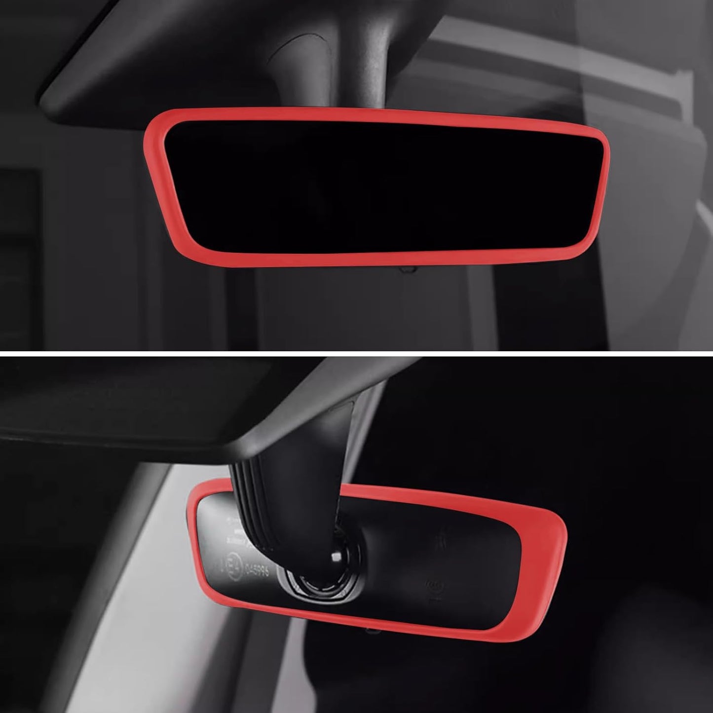 2PCS Screen Rear view Mirror Protector Trim Frame For Tesla Model 3 Y