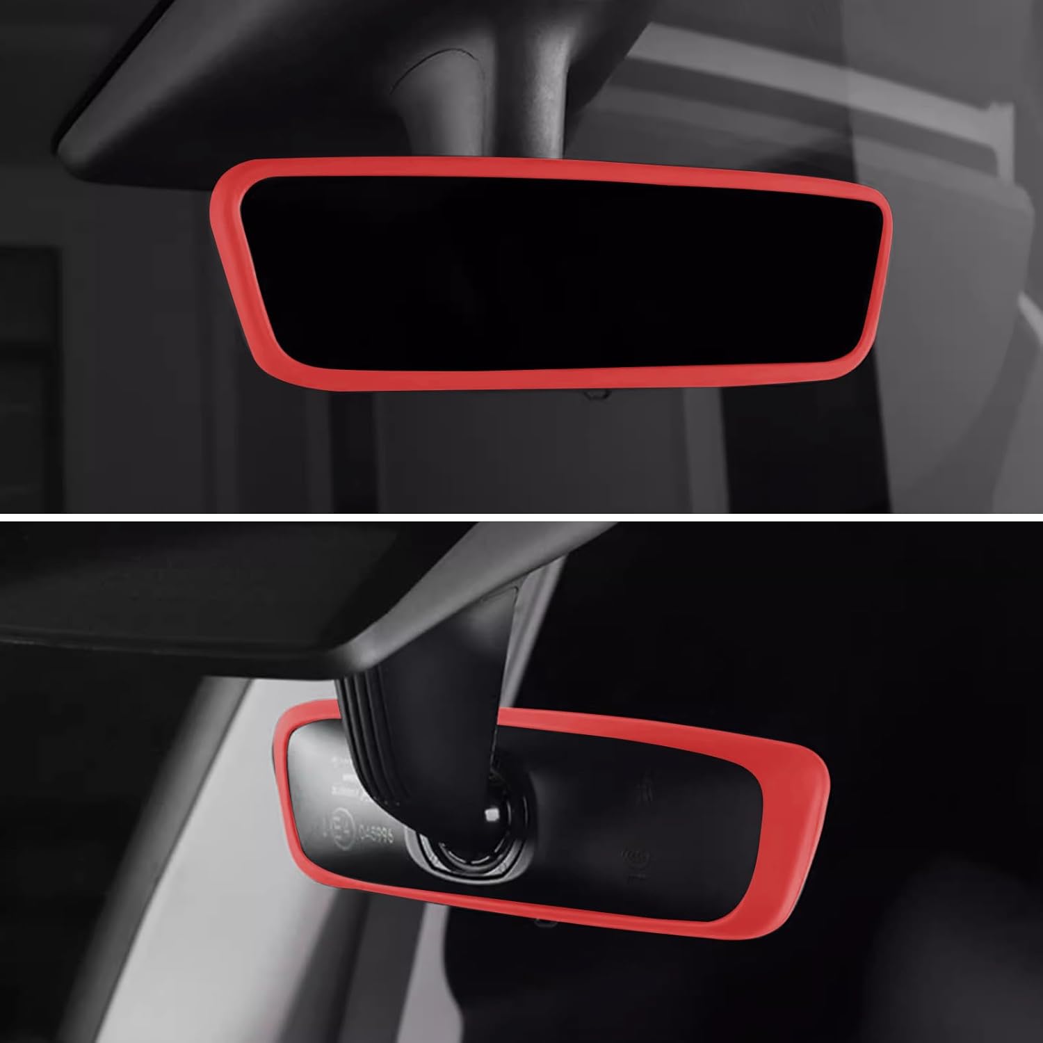 2PCS Screen Rear view Mirror Protector Trim Frame For Tesla Model 3 Y