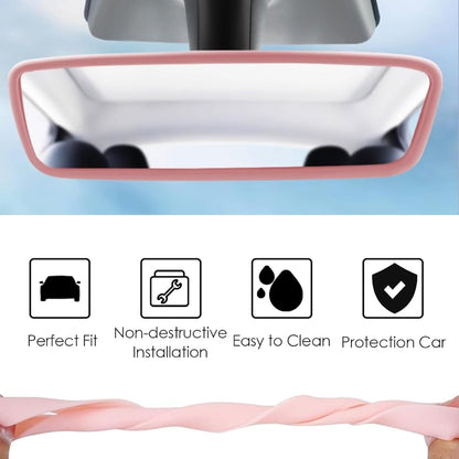 2PCS Screen Rear view Mirror Protector Trim Frame For Tesla Model 3 Y