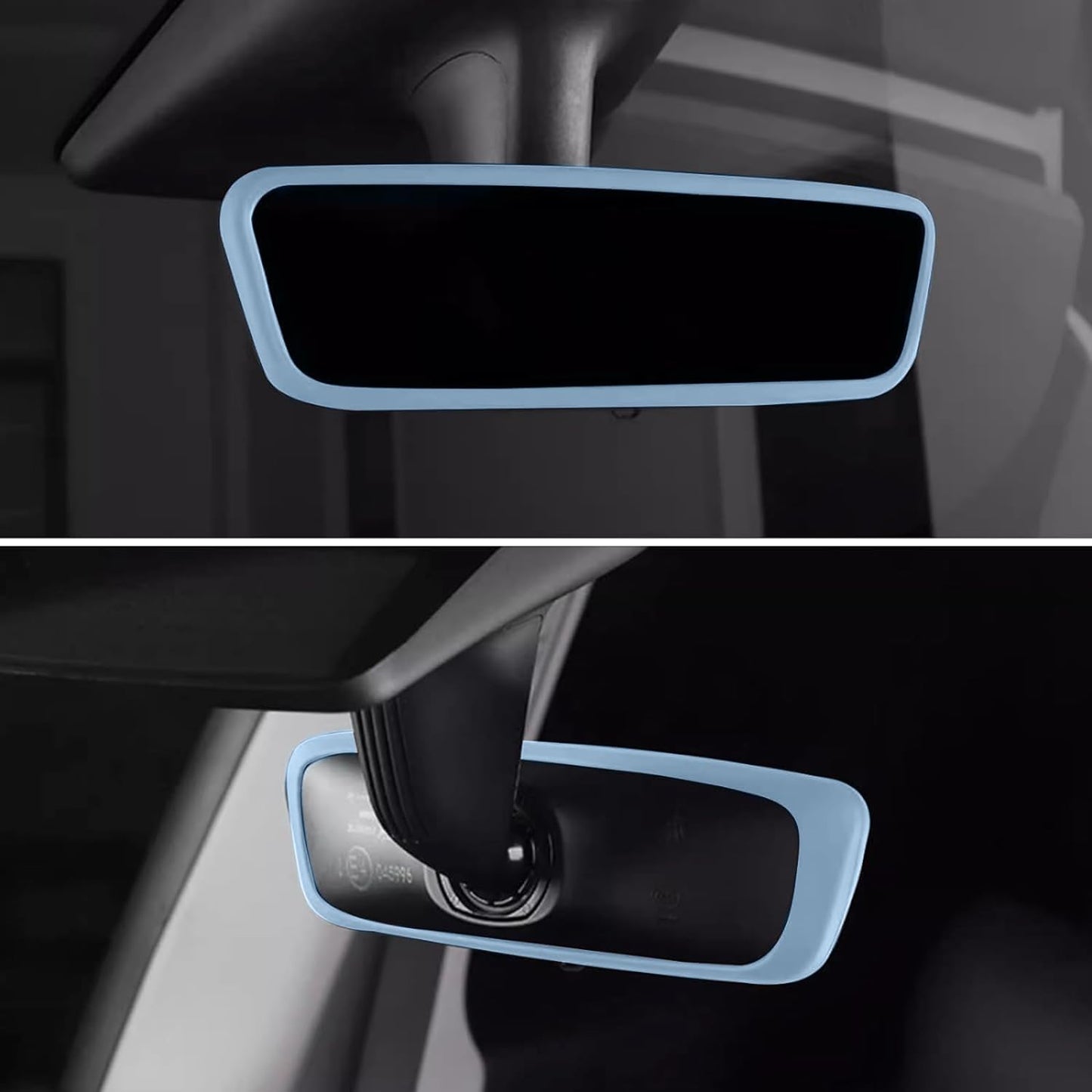 2PCS Screen Rear view Mirror Protector Trim Frame For Tesla Model 3 Y