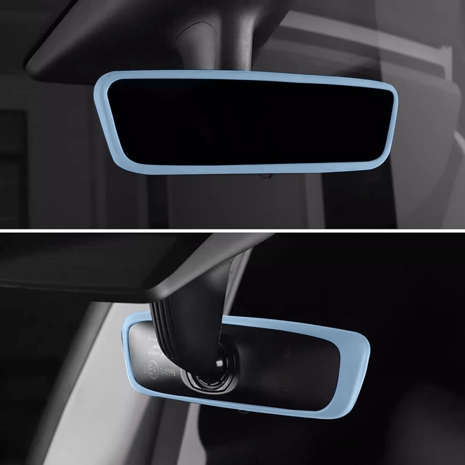 2PCS Screen Rear view Mirror Protector Trim Frame For Tesla Model 3 Y