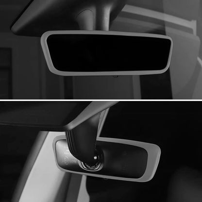 2PCS Screen Rear view Mirror Protector Trim Frame For Tesla Model 3 Y