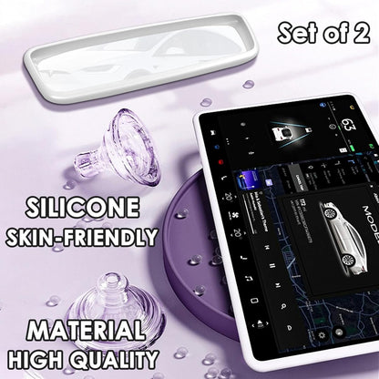 2PCS Screen Rear view Mirror Protector Trim Frame For Tesla Model 3 Y