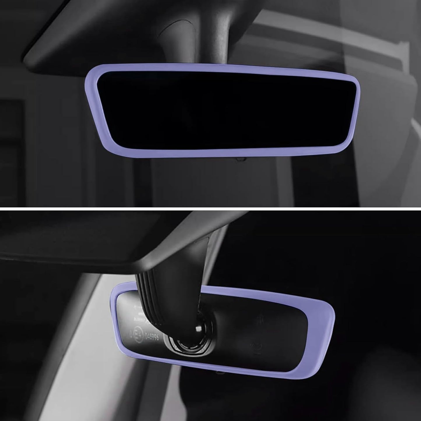 2PCS Screen Rear view Mirror Protector Trim Frame For Tesla Model 3 Y