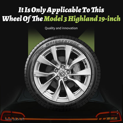 19" Turbine Style Wheel Cover Hubcaps for Tesla Model 3 Highland – Set of 4