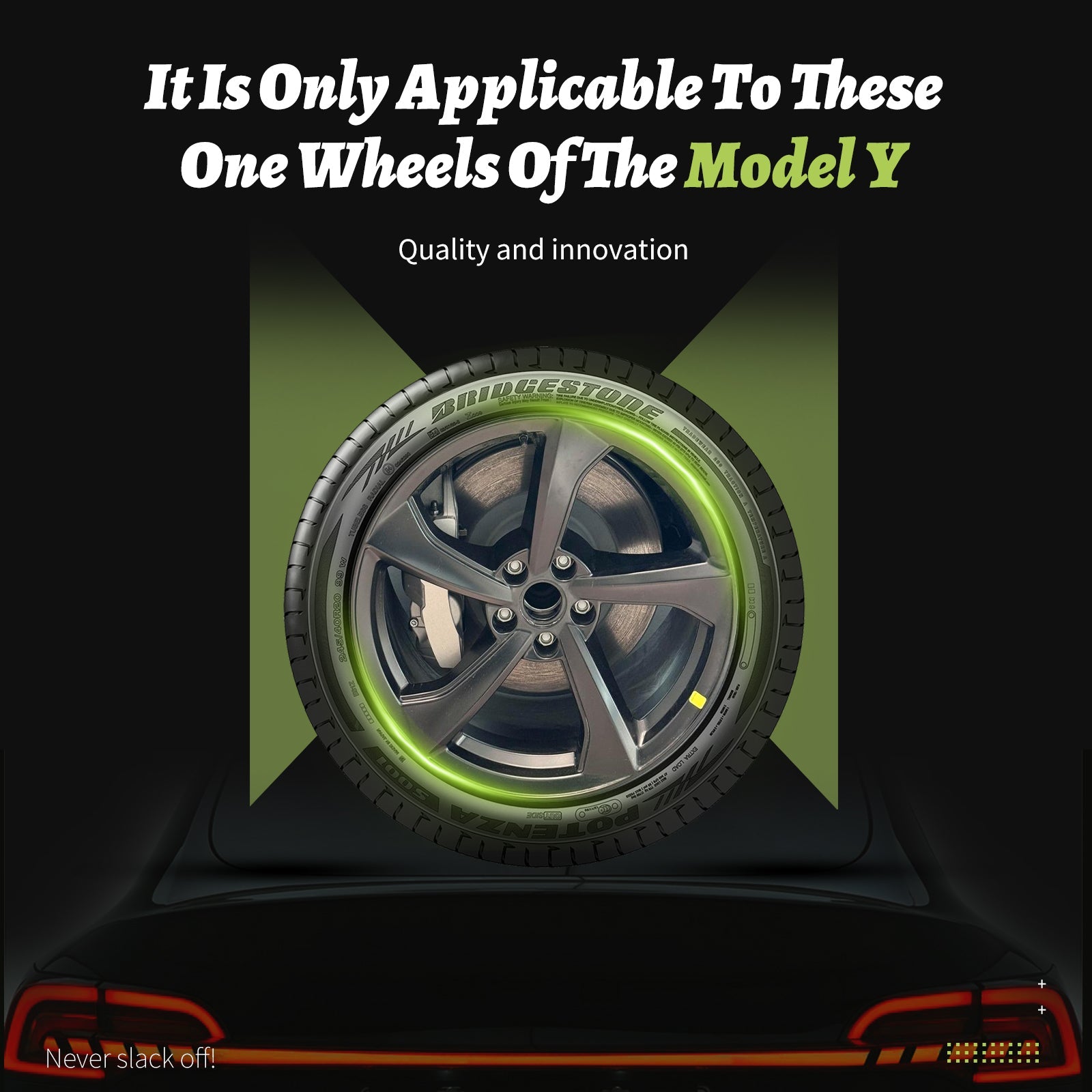 Design for Tesla Model Y Juniper 2025+ Wheel Cover 20 Inch 4pcs Black Turbine Style Hubcaps