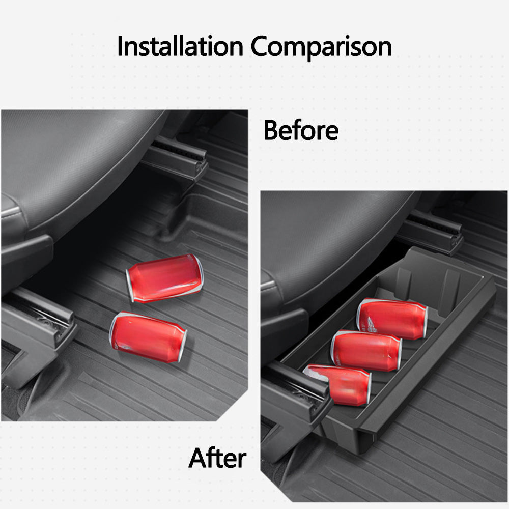 Front Under Seat Hidden Storage Box for Tesla Cybertruck