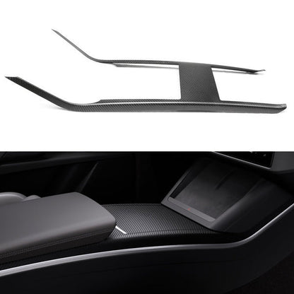 [Real Carbon Fiber] Center Console Cover Kit For Model X 2021+ Center Console Side Trim Cover