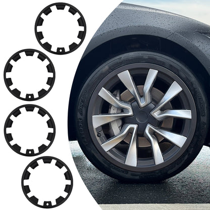 19 inch Wheel Rim Protector Ring For Tesla Model 3 Highland 2023-2025 Black