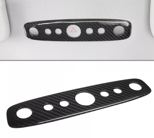 [Real Carbon Fiber] Reading Light Cover For Tesla 2024+ Model 3 Highland