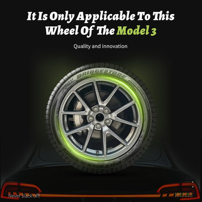 Model 3 Hubcaps Design for Tesla Model 3 (2017-2023) Wheel Cover 4PCS 18 Inch Sakura Replacement
