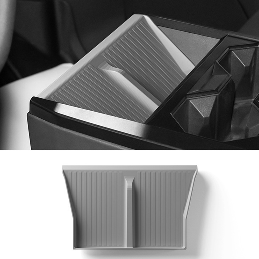 Central Console Wireless Charging Anti-Slip Silicone Pad for Cybertruck Grey