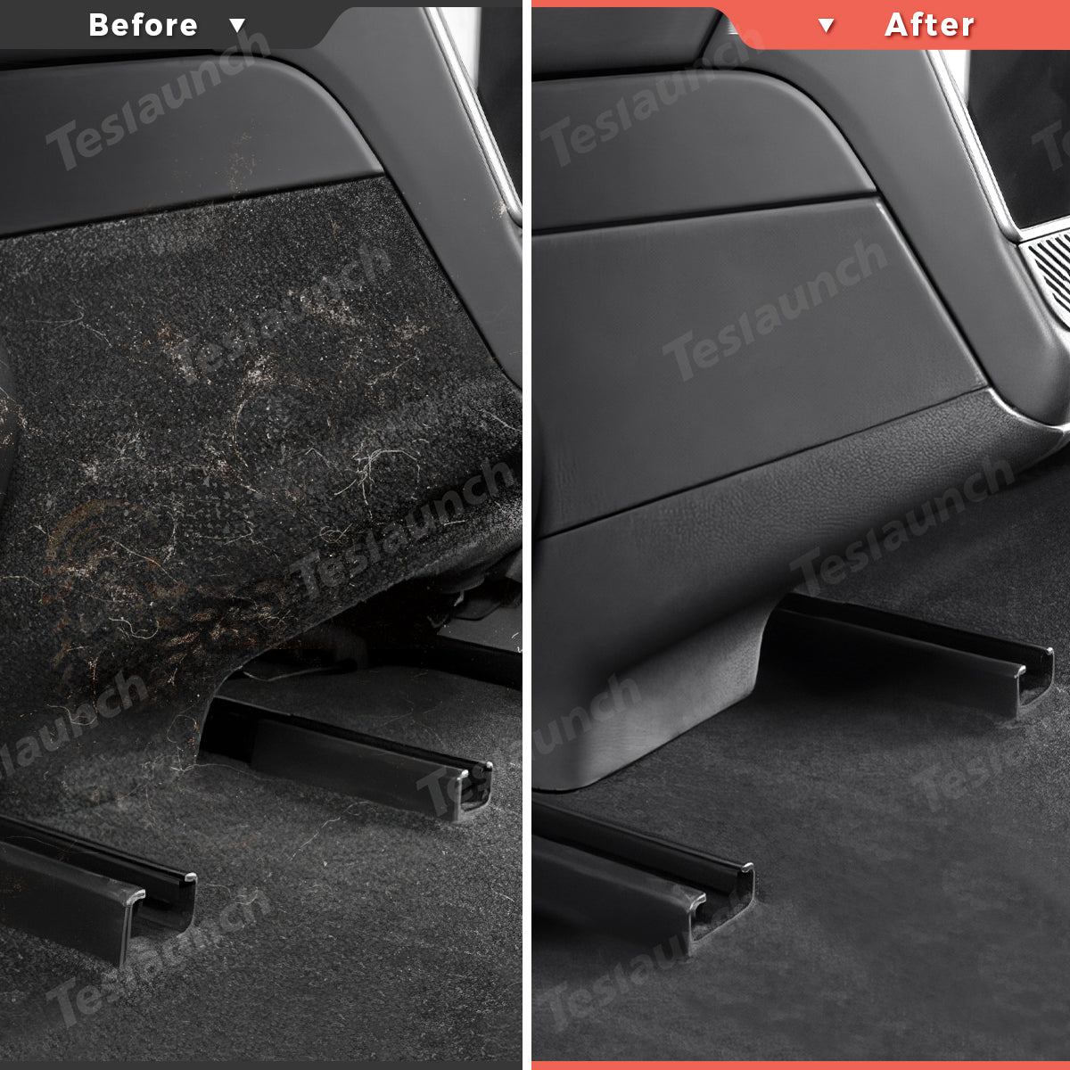 ABS Rear Center Console Protection Cover for Tesla Model Y Juniper 2025+