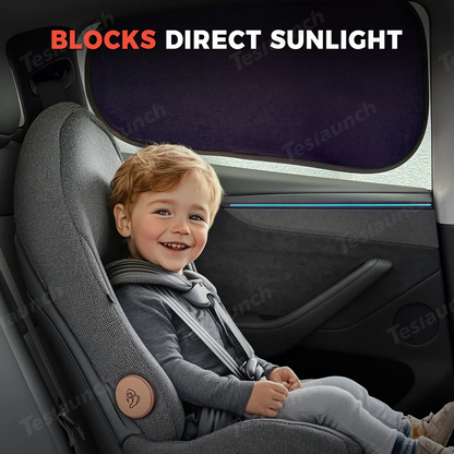 Static Cling Mesh Insulated Side Window Sunshade For Tesla Model 3/Y