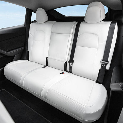 All-Inclusive 2024+ Tesla Model 3 Highland Seat Cover White Rear Seats Only