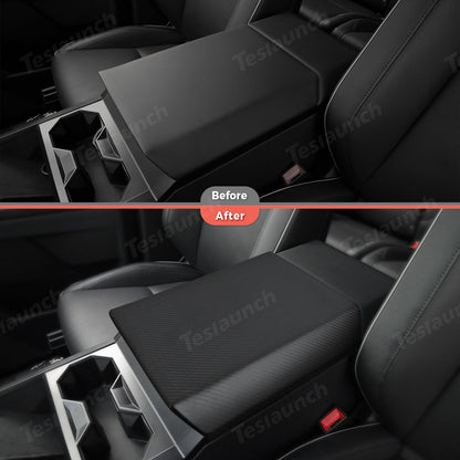 [Real Carbon Fiber] Center Console Armrest Cover for Cybertruck