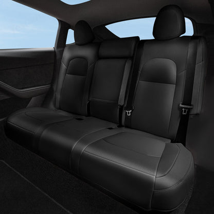 All-Inclusive 2018-2023 Model 3 Seat Cover for Tesla Black Rear Seats Only