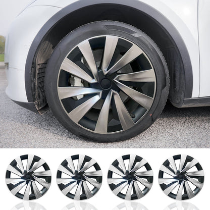Design for Tesla Model Y Juniper 2025 2026 Wheel Cover Protect Rim 19'' Turbine Hubcaps