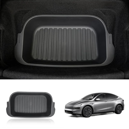 Front & Rear Trunk Organizer Bins for Tesla Model Y Juniper 2025+ Rear Lower Trunk Organizer Bin
