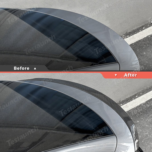 [Real Carbon Fiber] High-Performance Rear Spoiler for Tesla Model Y Juniper 2025+