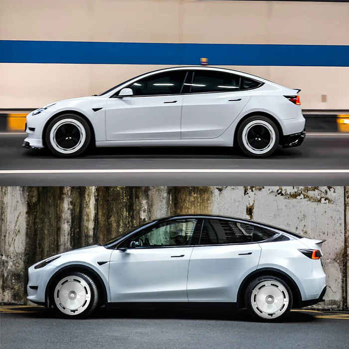 Retro Wheel Cover Hubcap for Tesla Model Y 19'' Gemini Wheels (4 PCS)