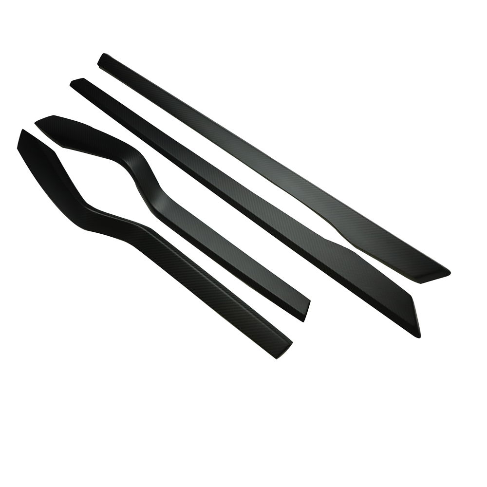 [Real Carbon Fiber] Inner Door Panel Trim Strips For Tesla Model X (2014-2020) Matte Carbon Fiber